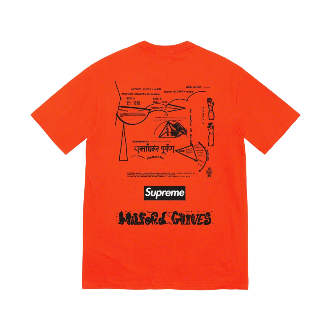 슈프림 밀포드 그레이브스 티셔츠 토마토 - 22FW(Supreme Milford Graves T-Shirt Tomato - 22FW) - 1