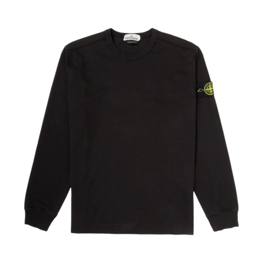 Stone Island 64450 Long Sleeve Crewneck Sweatshirt Black - 20SS