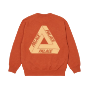 Palace Tri-Ferg Slub Crew Rust - 22FW