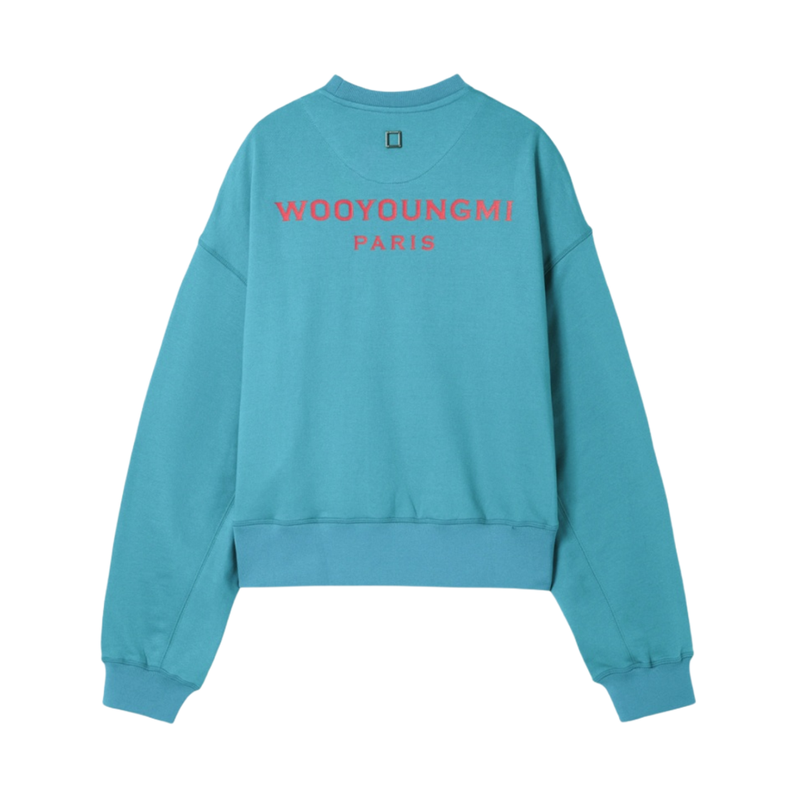(W) 우영미 코튼 백로고 스웨트셔츠 그린 - 22FW((W) Wooyoungmi Cotton Back Logo Sweatshirt Green - 22FW) - 1