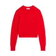 (W) AMI Tonal de Coeur Sweater Scarlet Red