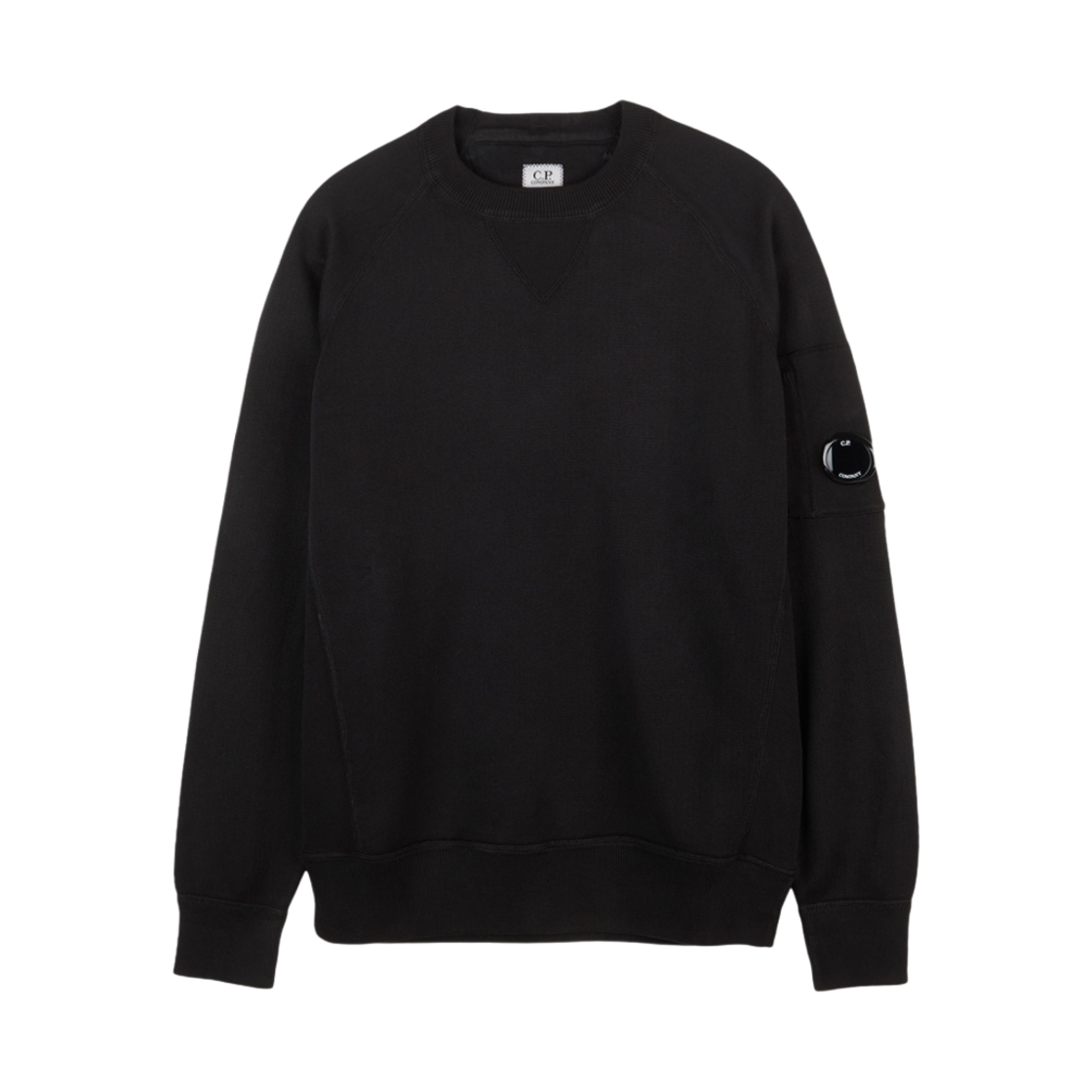 C.P. 컴퍼니 코튼 니트 크루넥 스웨터 블랙 - 21FW(C.P. Company Cotton Knit Crewneck Sweater Black - 21FW)