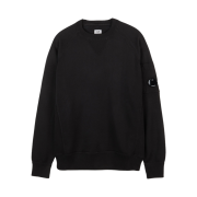 C.P. Company Cotton Knit Crewneck Sweater Black - 21FW