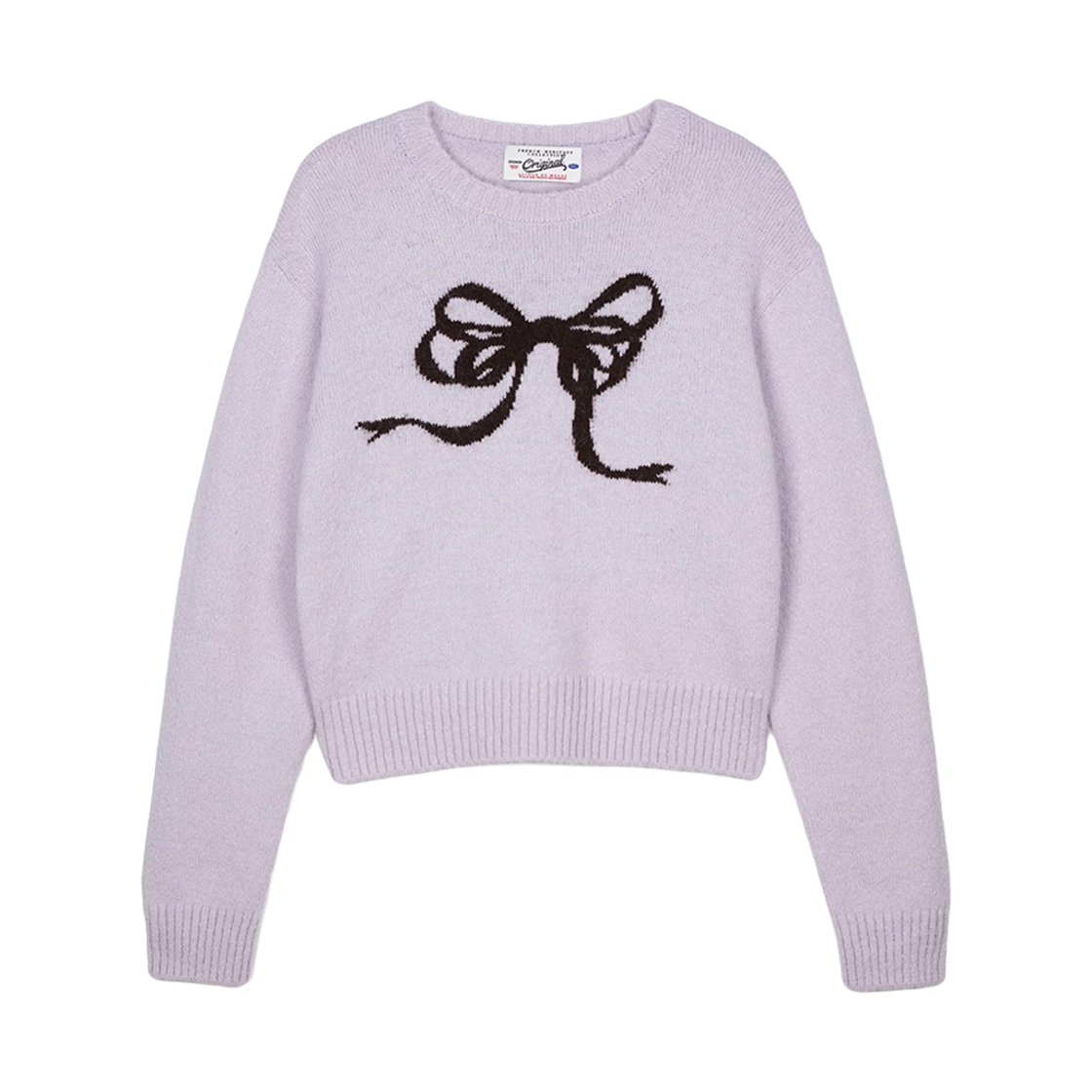 BS3FKN562BV Bensimon Ribbon Jacquard Knit Baby Lavender