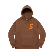 Supreme S Logo Hooded Sweatshirt Brown - 22FW