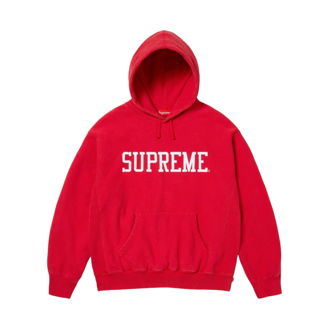 슈프림 바시티 후드 스웨트셔츠 레드 - 23FW