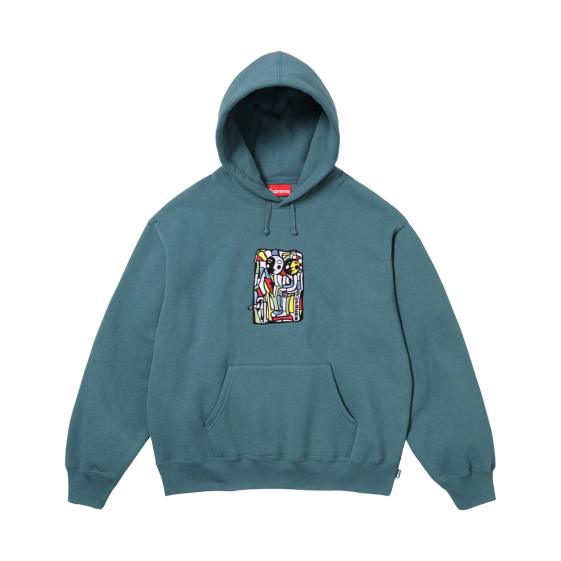 슈프림 닐 블렌더 모자이크 후드 스웨트셔츠 슬레이트 - 23FW