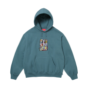Supreme Neil Blender Mosaic Hooded Sweatshirt Slate - 23FW