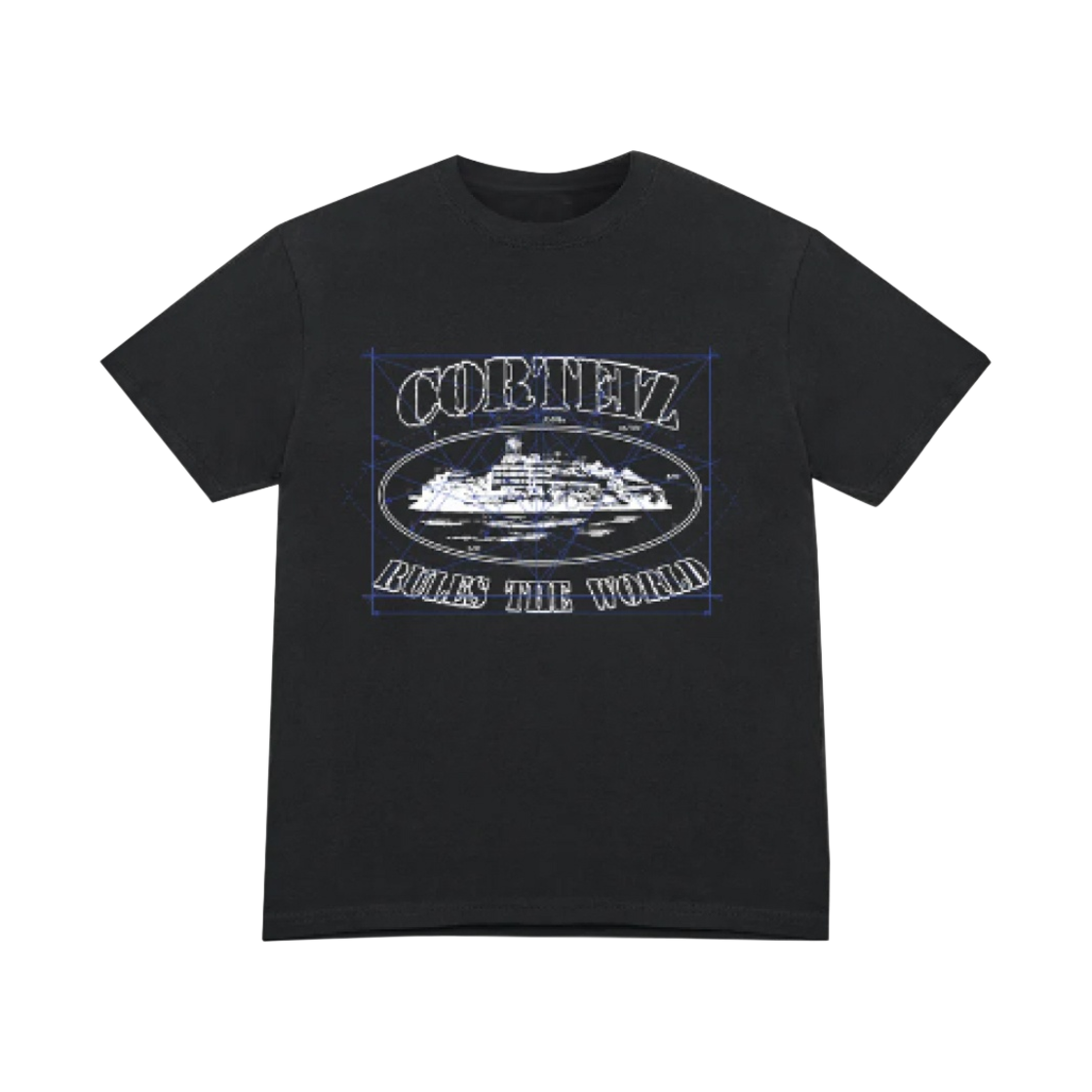 코르테이즈 매스 알카트라즈 티셔츠 블랙(Corteiz Math Alcatraz T-Shirt Black) - 1