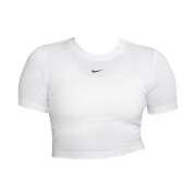(W) Nike NSW Essential Slim Fit Crop T-Shirt White - Asia