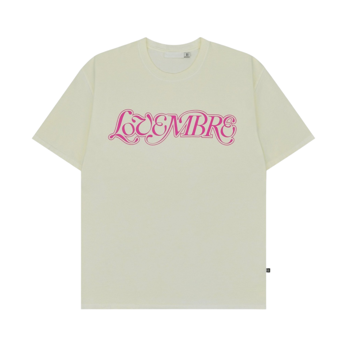 로우클래식 x 노벰브레 오버사이즈 핏 티셔츠 아이보리(Low Classic x Novembre Oversized Fit T-Shirt Ivory) - 1