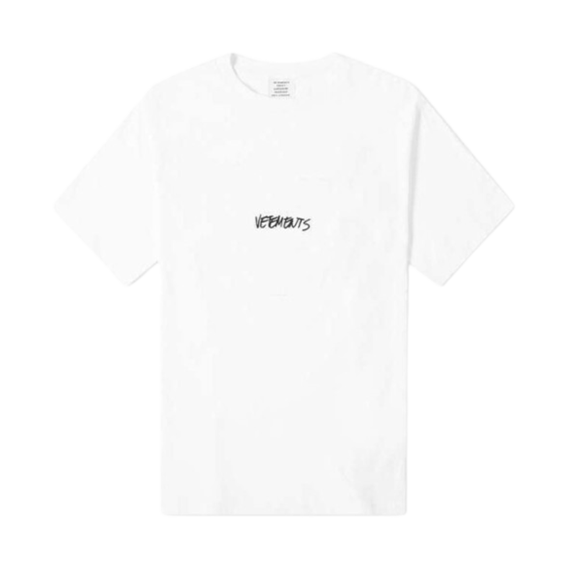 UAH21TR619 Vetements Logo T-Shirt White