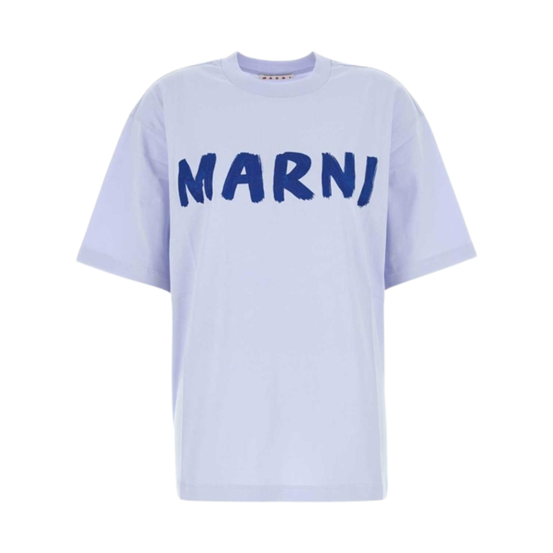 THJET49EPH-USCS11-LOB20 (W) Marni Logo Bio Cotton T-Shirt Light Blue
