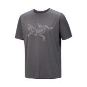 Arc'teryx Cormac Logo SS T-Shirt Black Heather