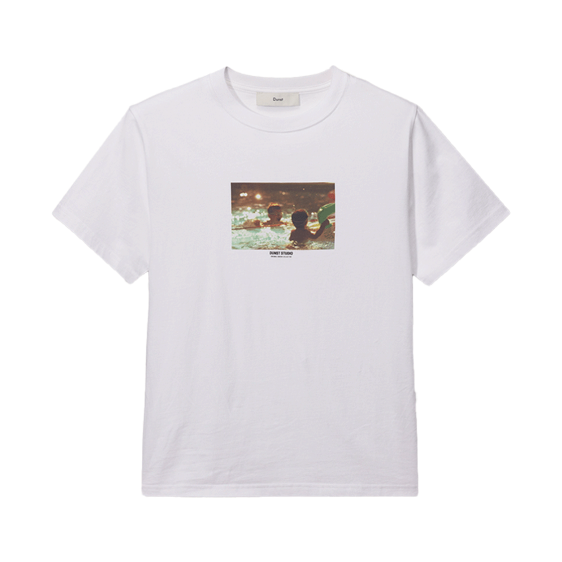 UDTS5B132T1_M_ Dunst Unisex Childhood Photo T-Shirt Off White / Pool Mint