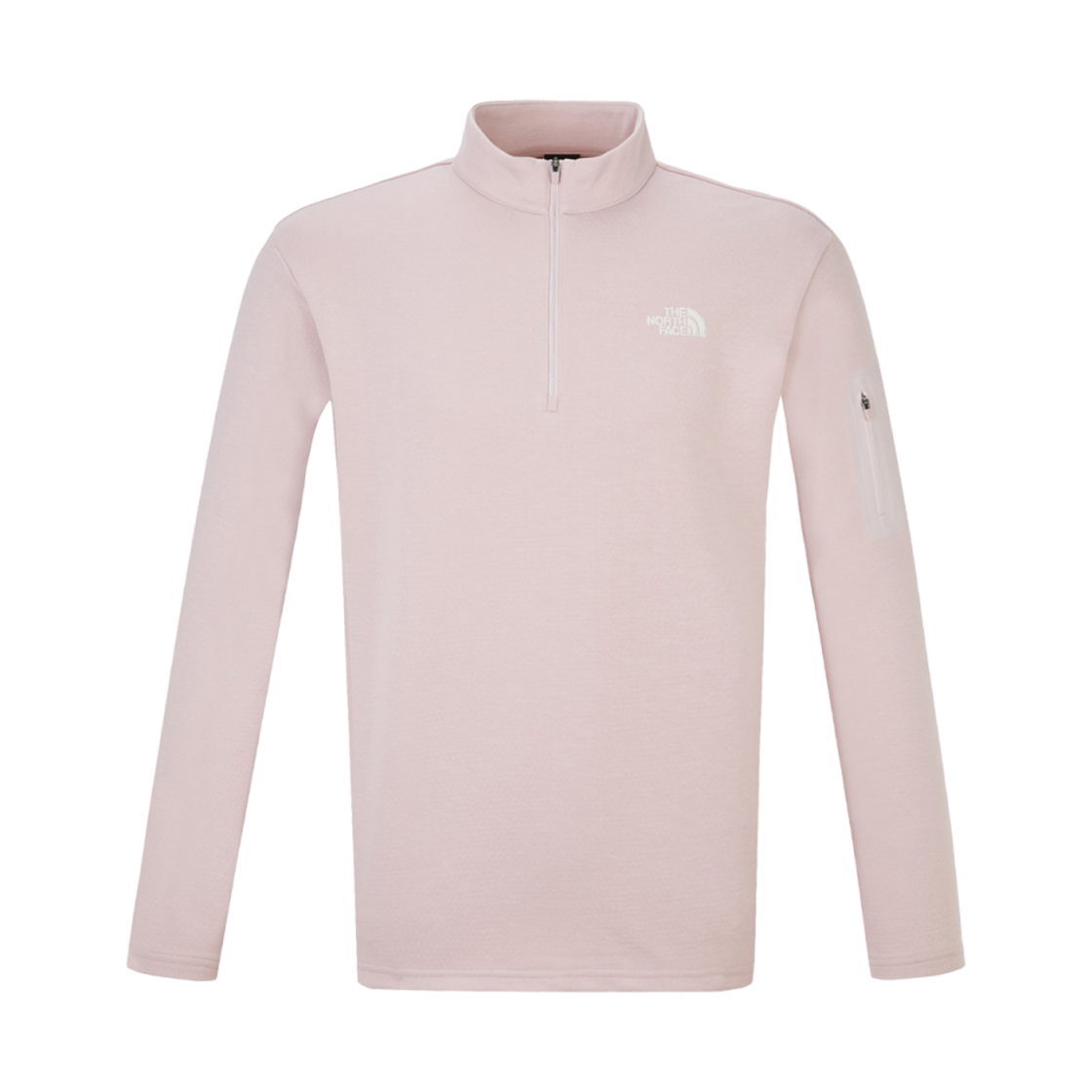 NT7LQ53E The North Face Basodino L/S Zip T-Shirt Pale Pink