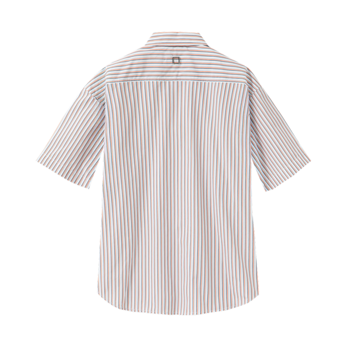우영미 스트라이프 숏슬리브 셔츠 오렌지 - 24FW(Wooyoungmi Stripe Short Sleeve Shirt Orange - 24FW) - 2