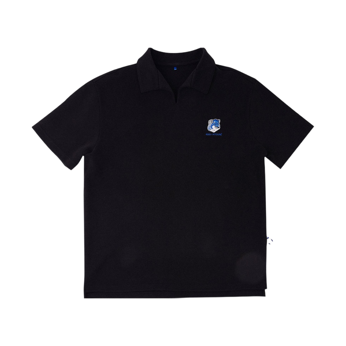 메종 키츠네 x 아더에러 트리플 폭스 헤드 피케셔츠 블랙(Maison Kitsune x Ader Error Triple Fox Head PK-Shirt Black)
