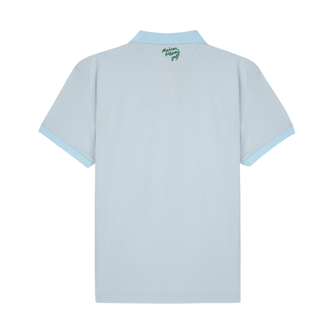 메종 키츠네 프로파일 폭스 숏슬리브 폴로 셔츠 스카이 블루(Maison Kitsune Profile Fox Short Sleeve Polo Shirt Sky Blue) - 2
