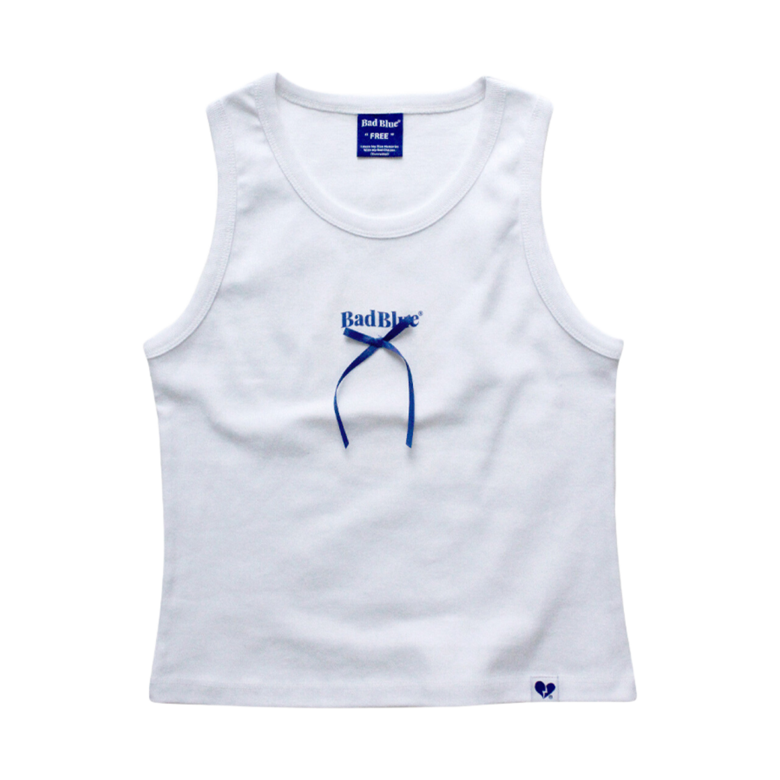 6266306 BadBlue Ribbon Logo Sleeveless White