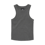 Suade Washed Sleeveless Pigment Black