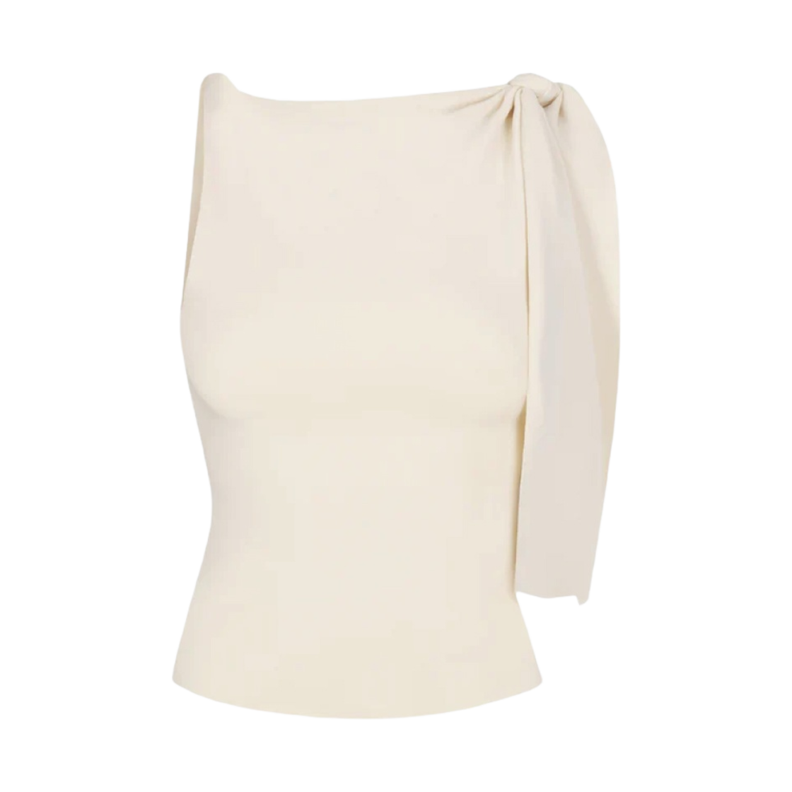 (W) 카이 스웨이드 스트레치 노티드 탑 스톤((W) Khy Sueded Stretch Knotted Top Stone) - 1