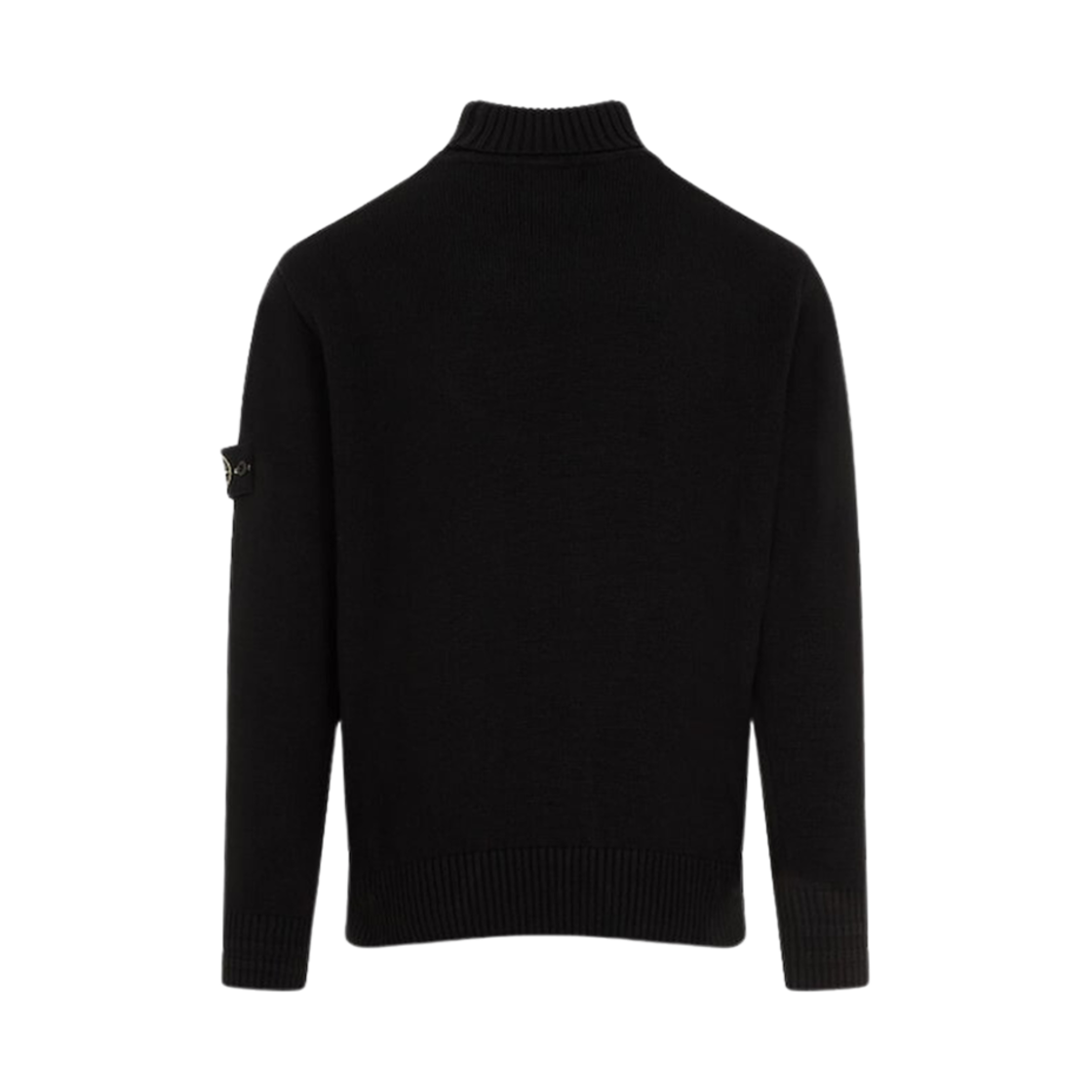 8115505A2-V0029 Stone Island 505A2 Winter Cotton Turtleneck Sweater Black - 24FW