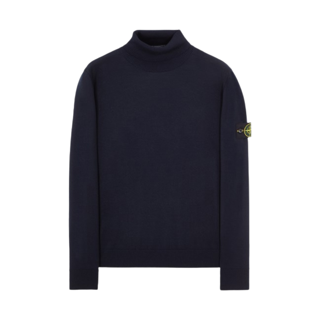 스톤 아일랜드 525C4 퓨어 라이트 울 폴로 넥 니트 네이비 블루 - 22FW(Stone Island 525C4 Pure Light Wool Polo Neck Knit Navy Blue - 22FW) - 1
