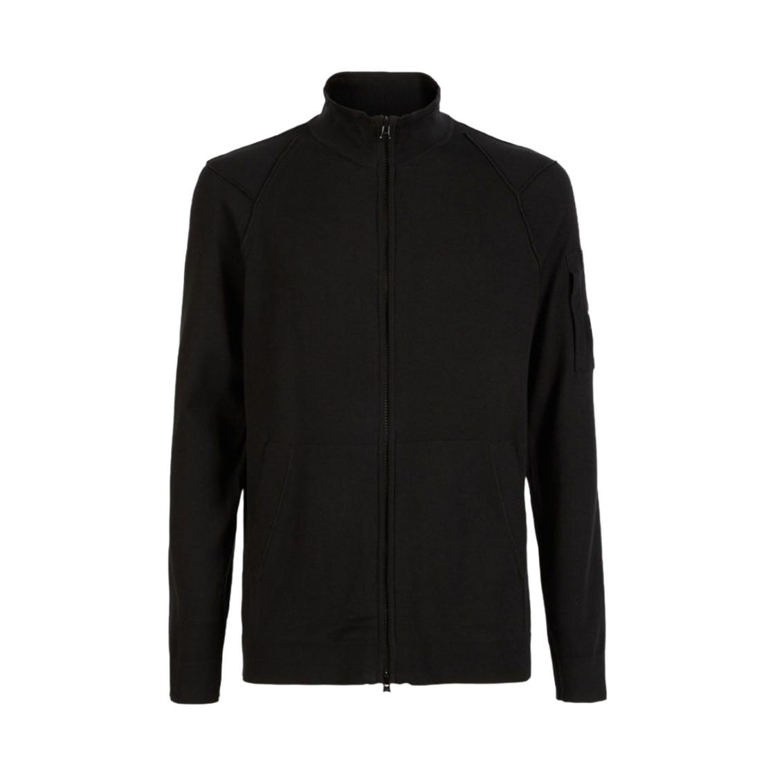 C.P. 컴퍼니 씨 아일랜드 지퍼 니트 블랙 - 22SS(C.P. Company Sea Island Zipped Knit Black - 22SS) - 1