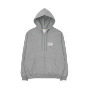 Dada Logo Hoodie Zip-Up Grey