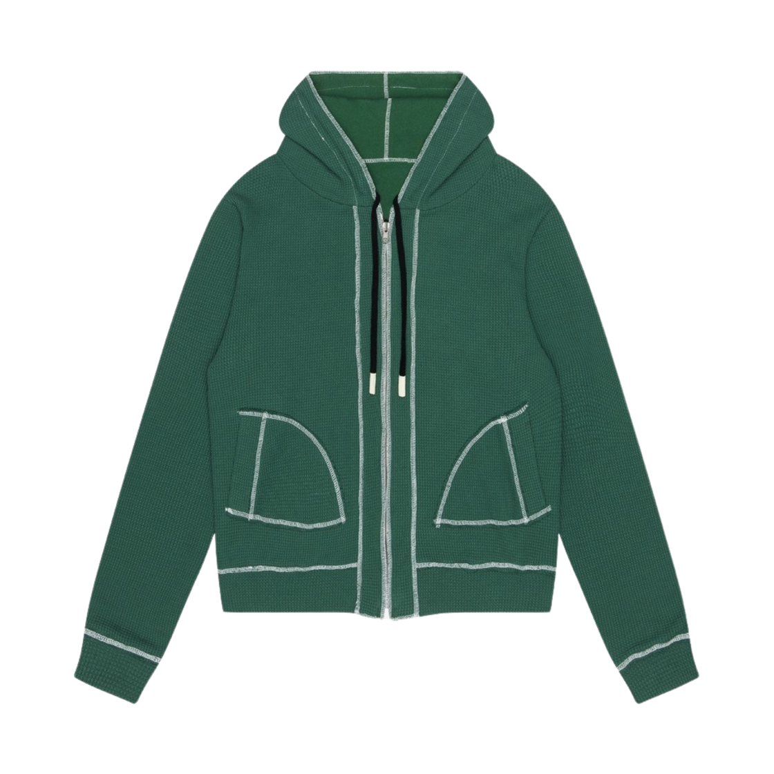 KODCZU01M10GN Kyo Soft Reversible Croiffle Hoody Zipup Green