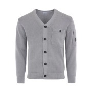 C.P. Company Compact Cotton Cardigan Drizzle Grey - 24SS