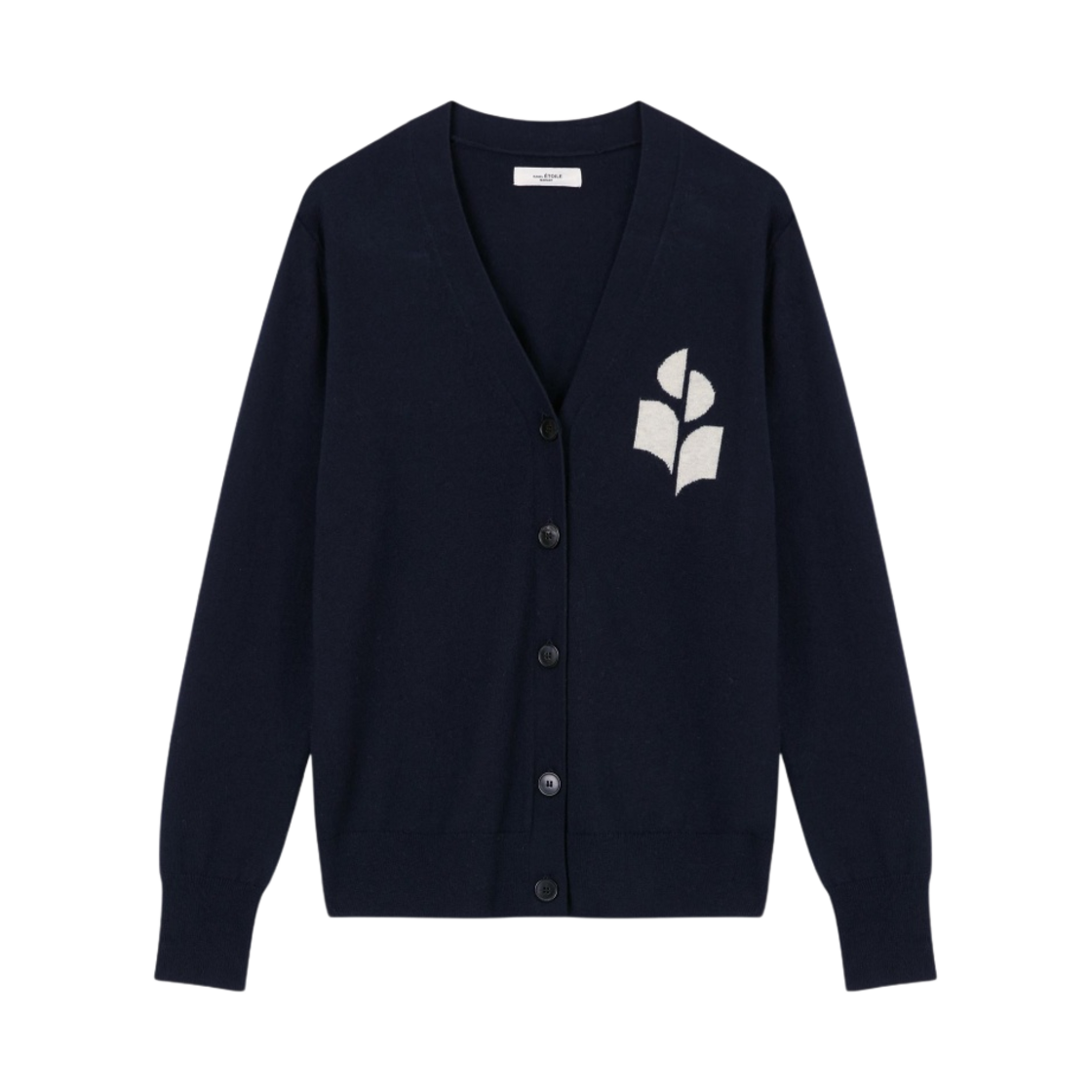CA0008FA-A1X05E-30MI (W) Isabel Marant Karin Cotton Cardigan Midnight