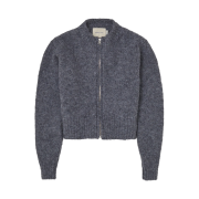 (W) Paloma Wool Baby Zip Soft Knitted Cardigan Grey