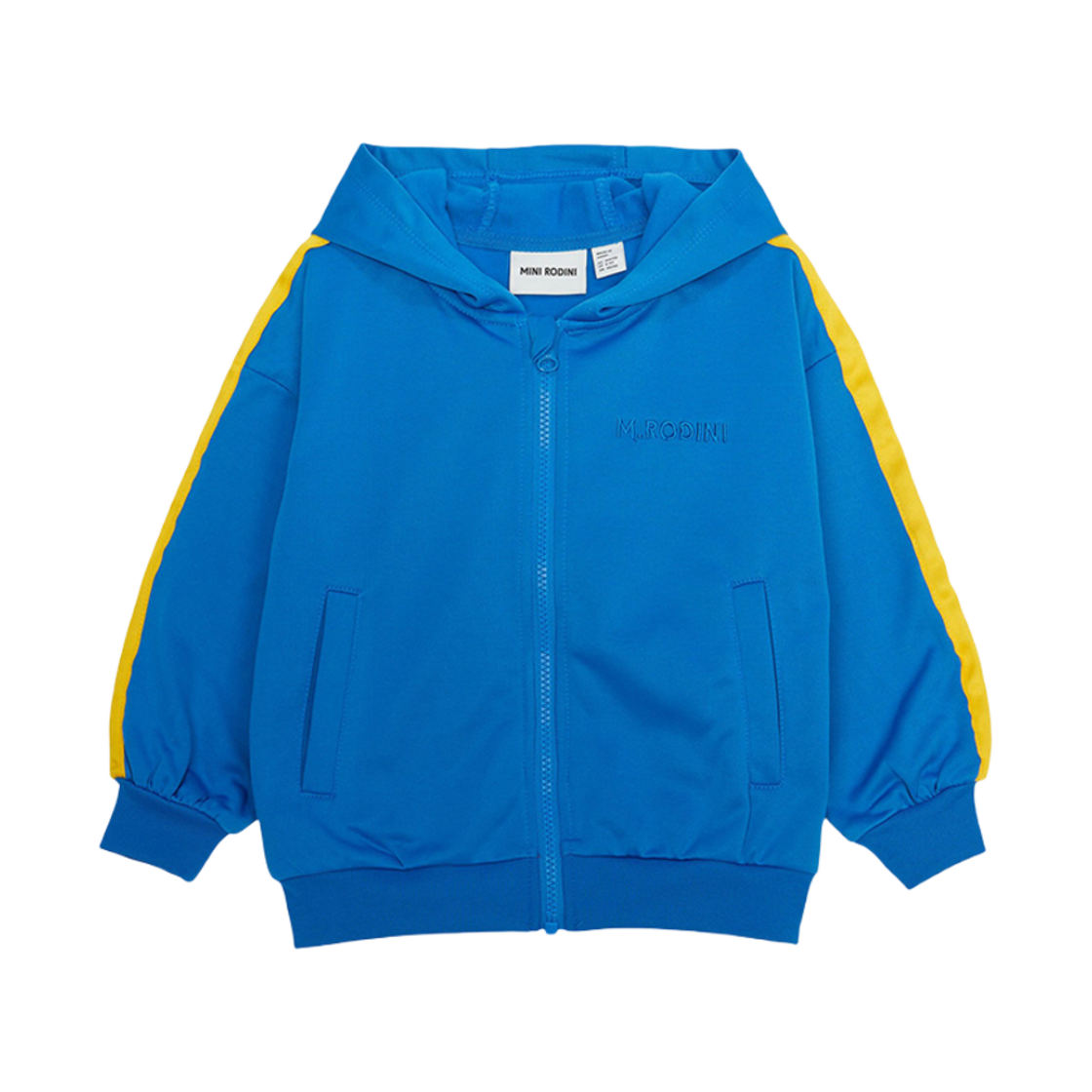 2522014560 (Kids) Mini Rodini Fleece Zip-Up Hoodie Blue
