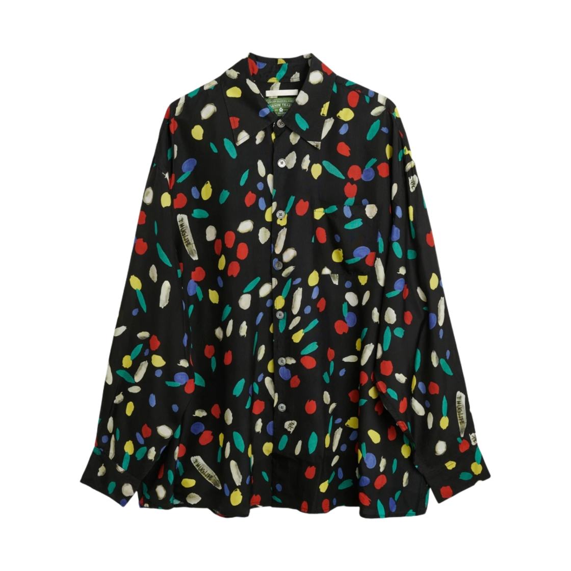 아워레가시 x 데님 티어스 x 투팍 보로우드 큐프로 셔츠 노트북 프린트(Our Legacy x Denim Tears x Tupac Borrowed Cupro Shirt Notebook Print) - 1