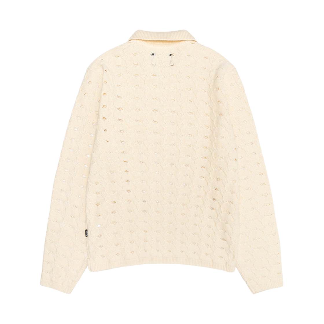 스투시 오픈 니트 칼라드 스웨터 아이보리(Stussy Open Knit Collared Sweater Ivory) - 2