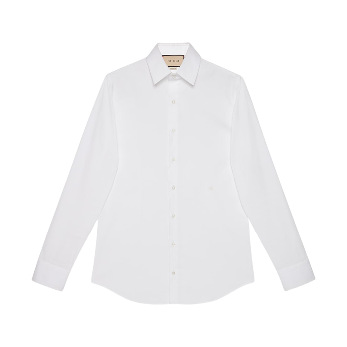 699563-ZAJON-9000 Gucci Stretch Cotton Poplin Shirt White