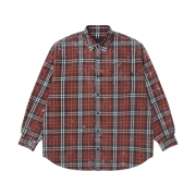 Juun.J Island Washing Check Maxfit Shirt Red - 25SS