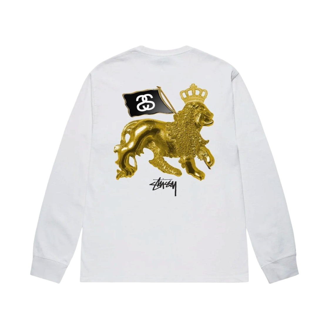 ★送料・関税込★STUSSY★GOLD LION LS TEE★Tシャツ★ Buy Stussy Gold Lion Long-Sleeve Tee 'White' - 1994916 WHIT