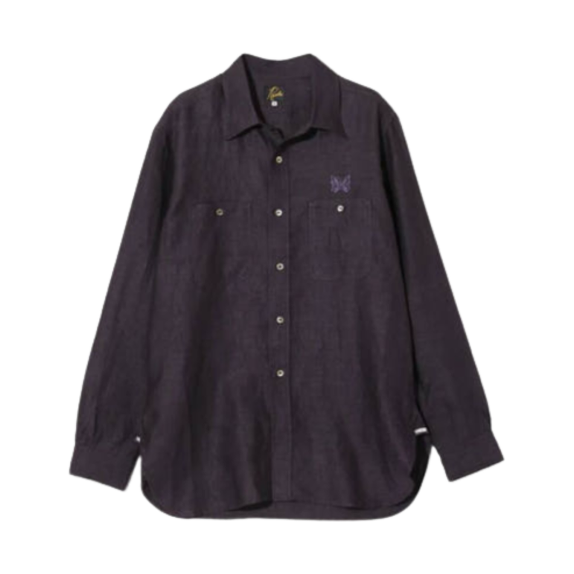 QV291 Needles Chambray Linen Work Shirt Purple
