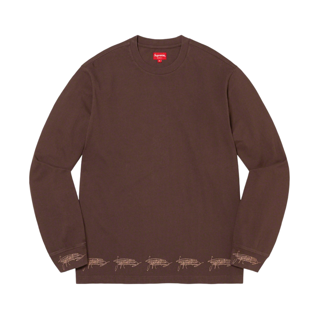 슈프림 시그니쳐 롱슬리브 탑 다크 브라운 - 22FW(Supreme Signature L/S Top Dark Brown - 22FW) - 1