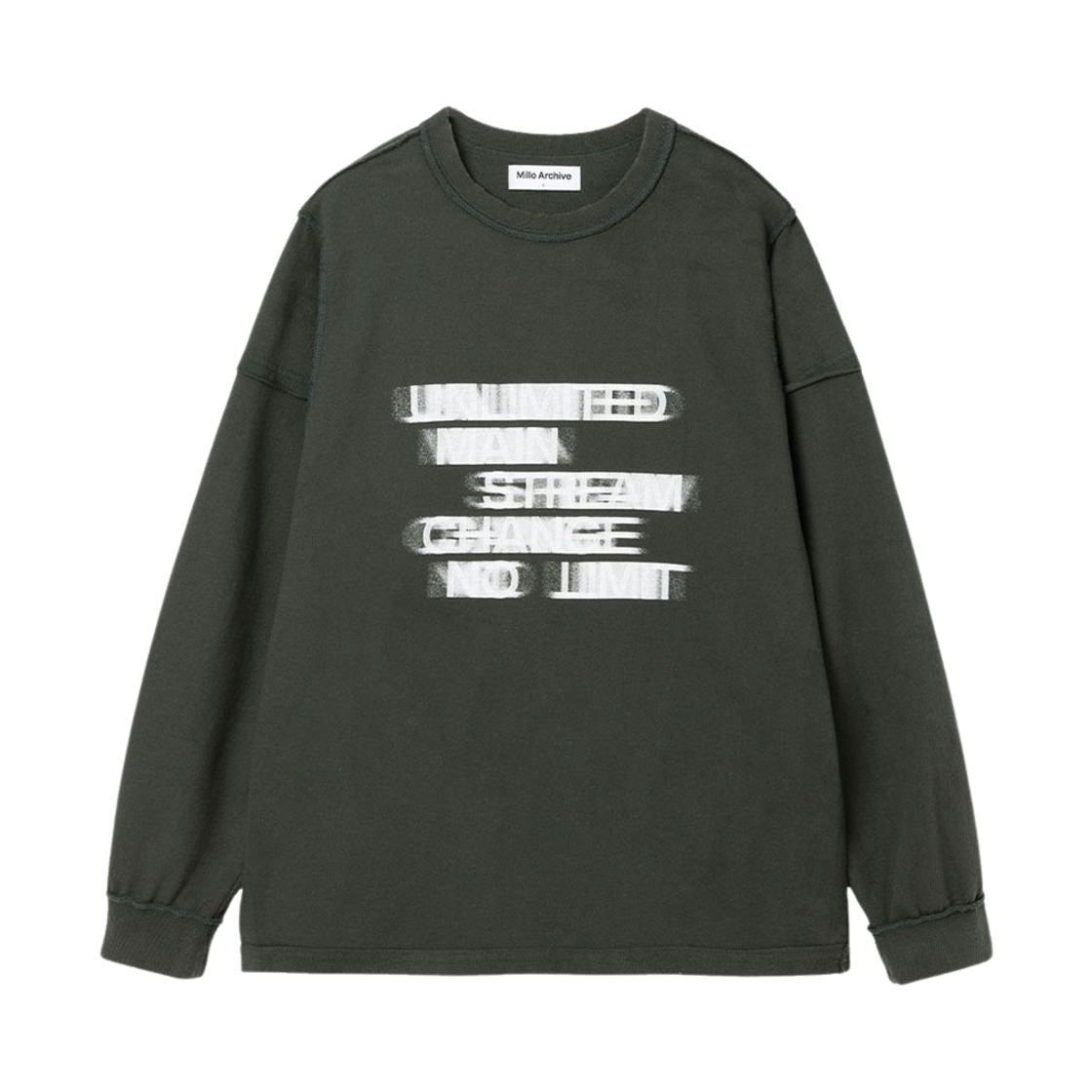 밀로 아카이브 빈티지 헤이지 롱 슬리브 딥 그린(Millo Archive Vintage Hazy Long Sleeve Deep Green) - 1