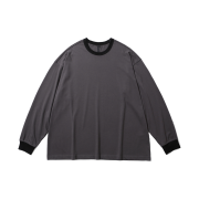 [SS25] moif Ringer L/S Tee Charcoal