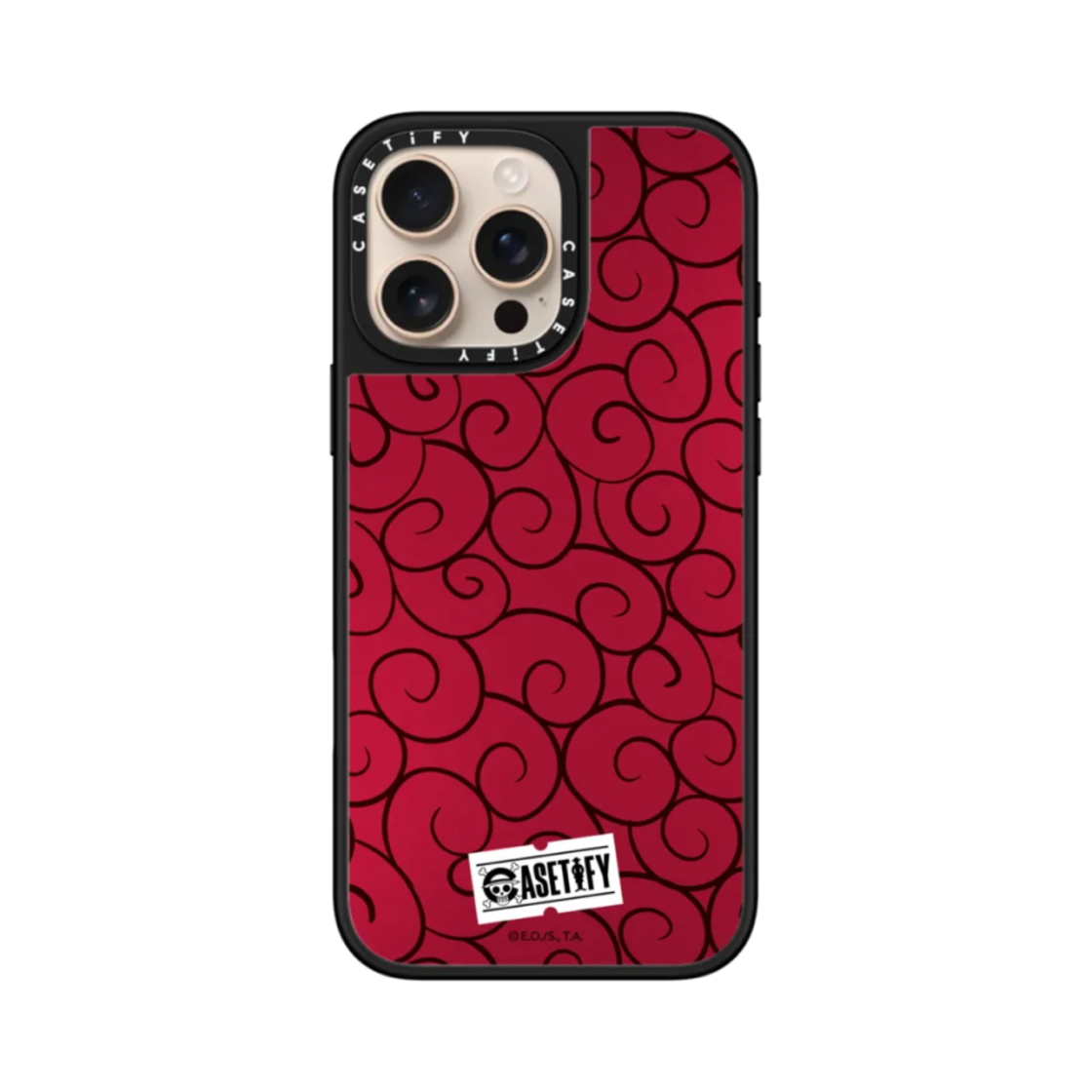 케이스티파이 x 원피스 아이폰 오페 오페 맥세이프 호환 미러 케이스 실버 미러 블랙 범퍼(Casetify x One Piece iPhone Op Op Magsafe Compatible Mirror Case Silver Mirror Black Bumper) - 4