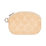 Human Made Leather Coin Case Beige