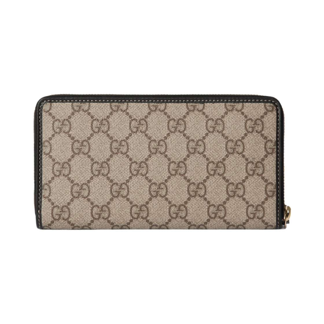 구찌 GG 엠블럼 집 어라운드 지갑 베이지 블랙(Gucci GG Emblem Zip Around Wallet Beige Black) - 3