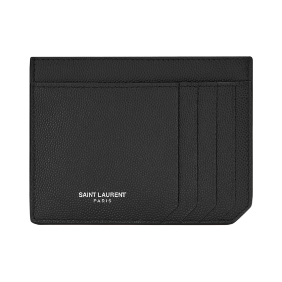 생로랑 그랑 드 뿌드르 엠보스드 레더 ID 카드 케이스 블랙(Saint Laurent ID Card Case in Grain De Poudre Embossed Leather Black)