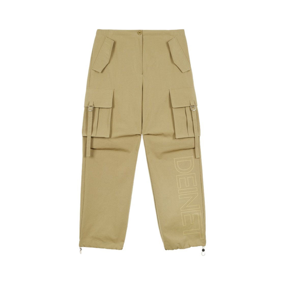 - (W) Deinet Wide Pocket Cargo Trouser Pants in Beige