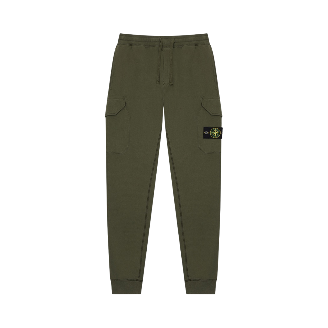 731563220-V0059 Stone Island 63220 Brushed Cotton Fleece Pants Dark Green - 20FW